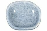 Polished Blue Calcite Bowl - Madagascar #209967-3